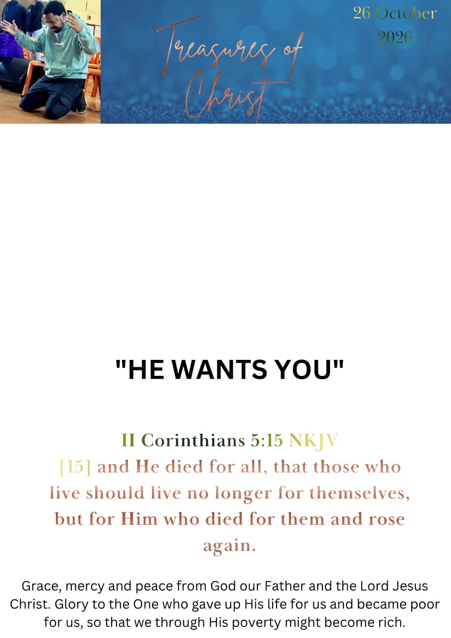 HE WANTS YOU, first page