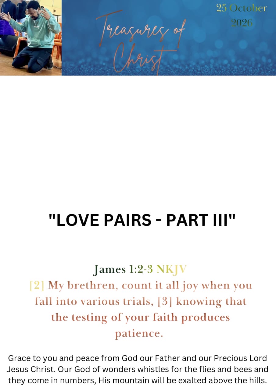 LOVE PAIRS- PART III, first page