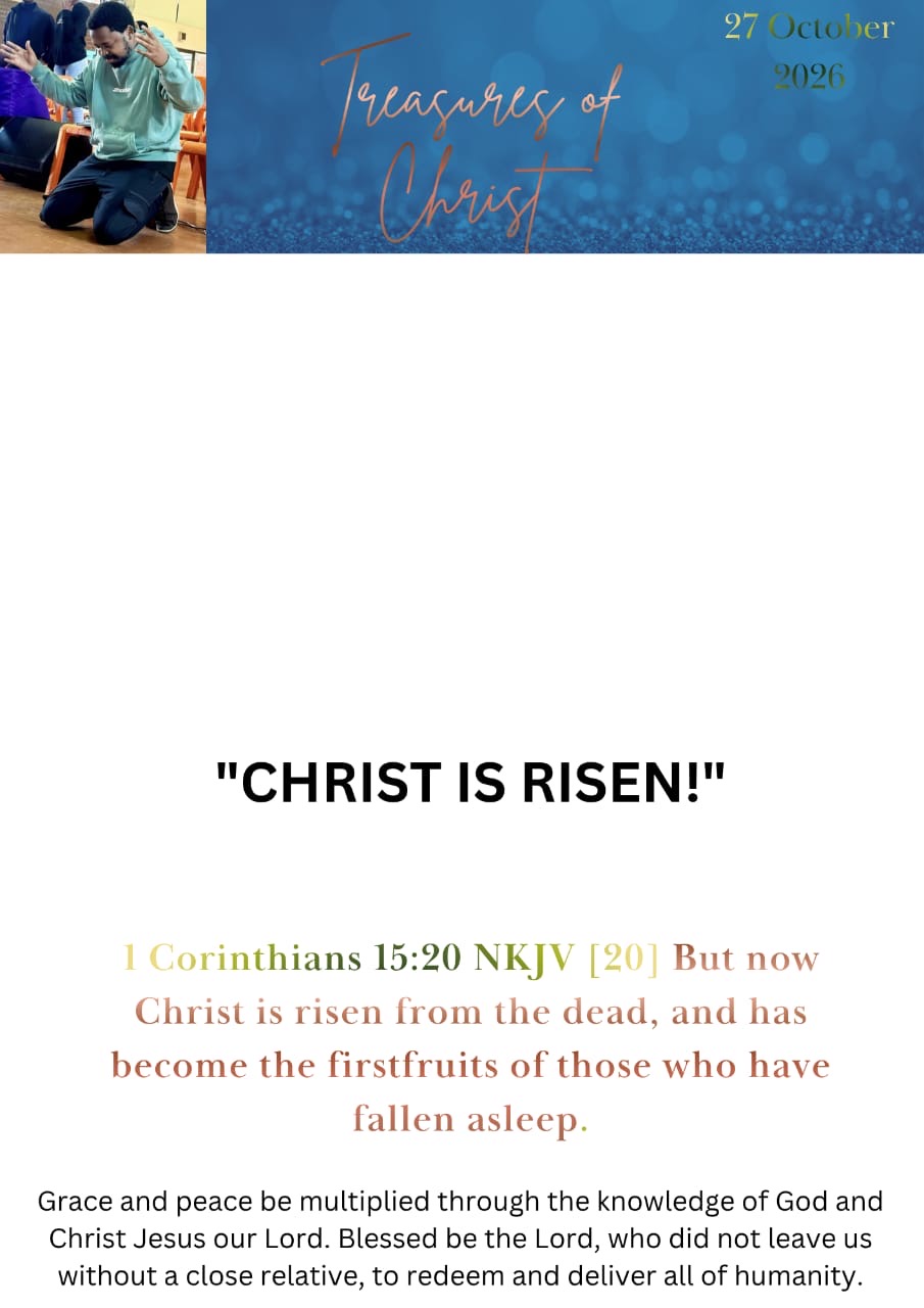 CHRIST IS RISEN!, first page