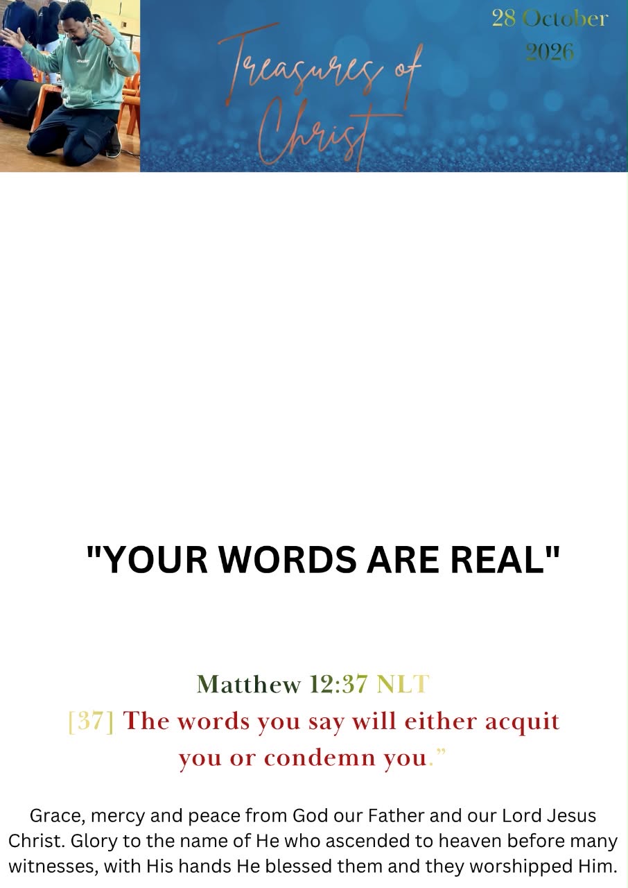 YOUR WORDS ARE REAL, first page